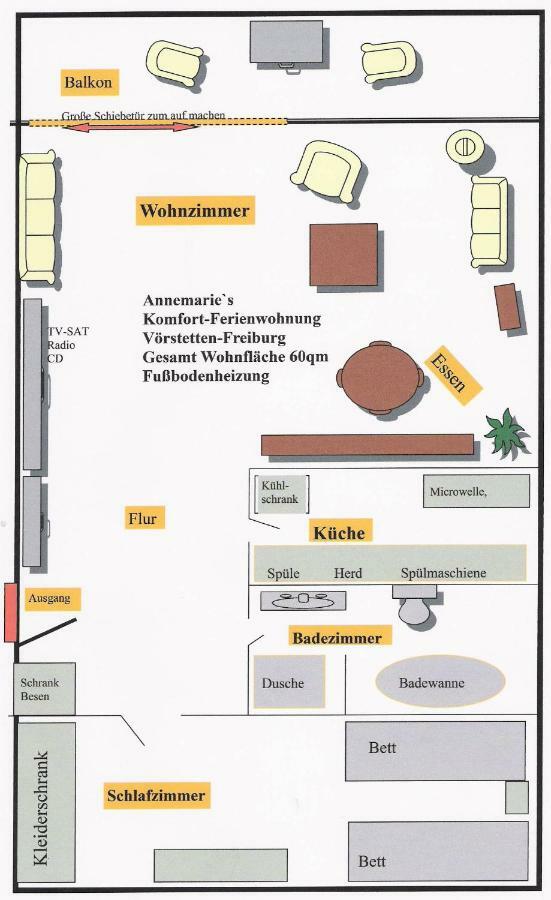 Annes Ferienwohnung Freiburg Vorstetten Exterior foto